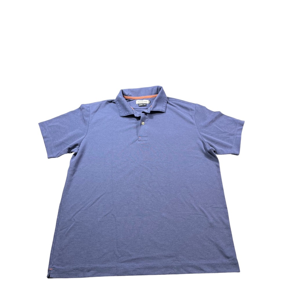 Tom Beckbe Polo Shirt Mens M Blue Performance Short Sleeve Southern Outdoor Golf